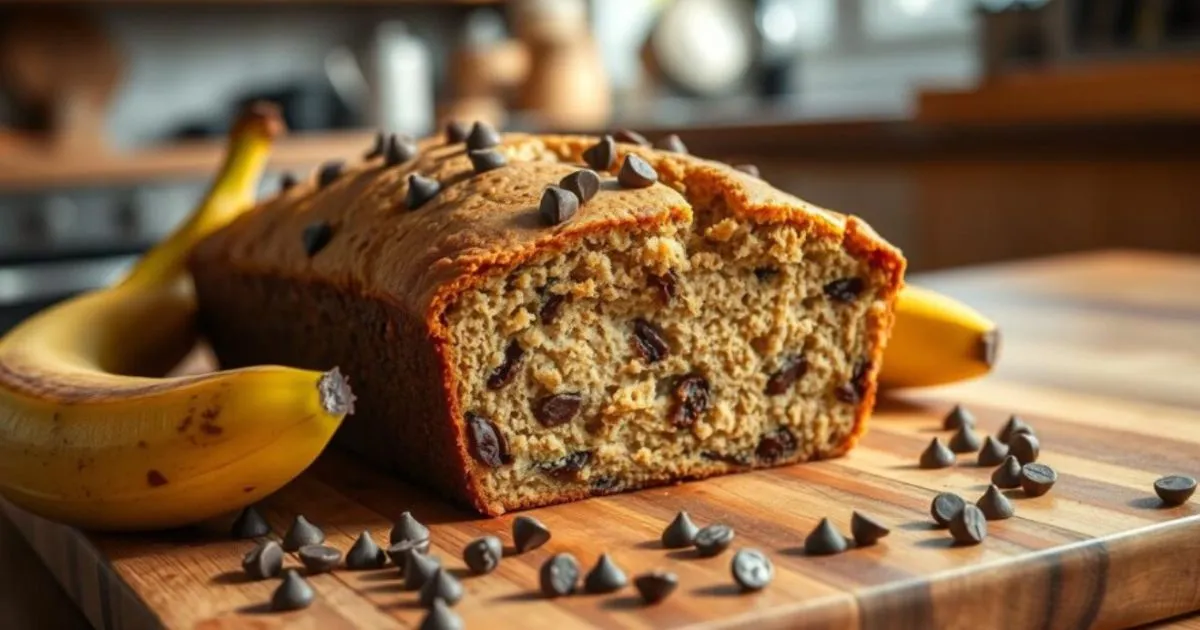 Easy Chocolate Chip Banana Bread Recipe 2 Bananas