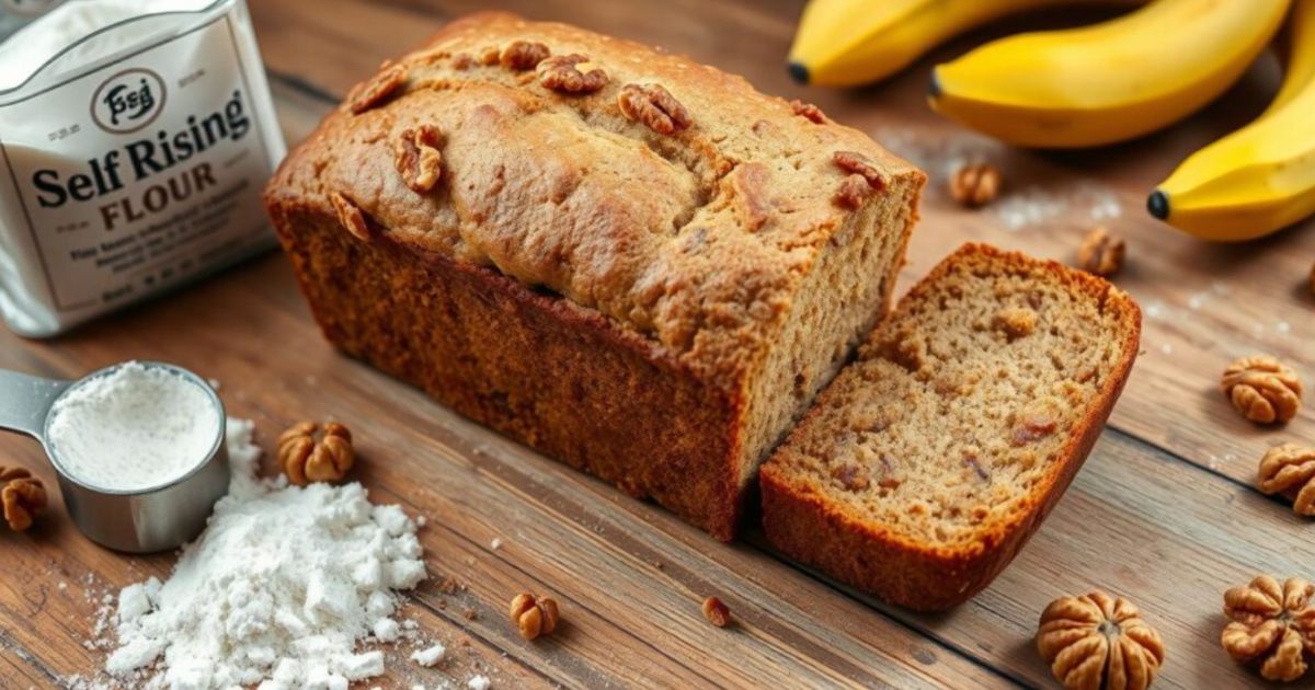 Easy Banana Nut Bread Recipe with Self Rising Flour