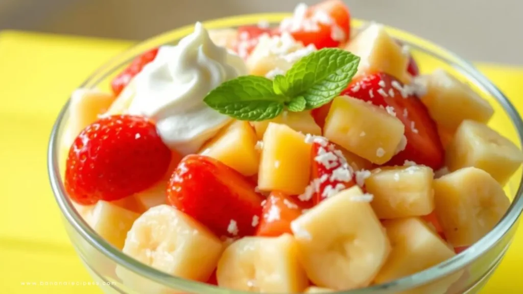 Banana Split Fluff Salad Recipe A No-Bake Dessert Everyone Will Love