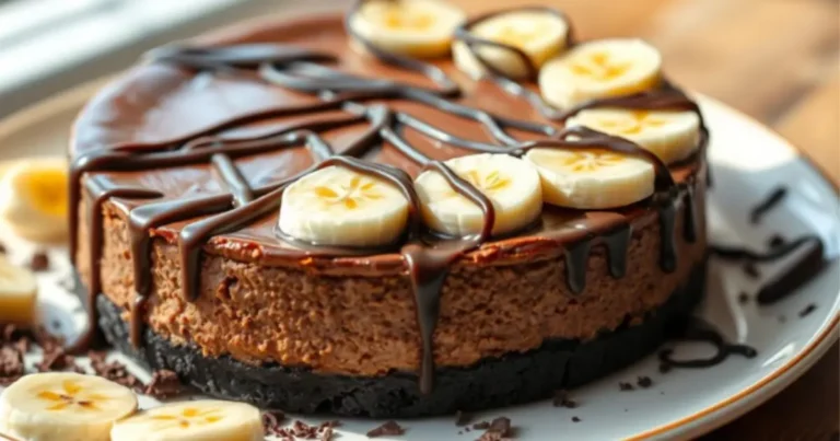 Chocolate Banana Cheesecake