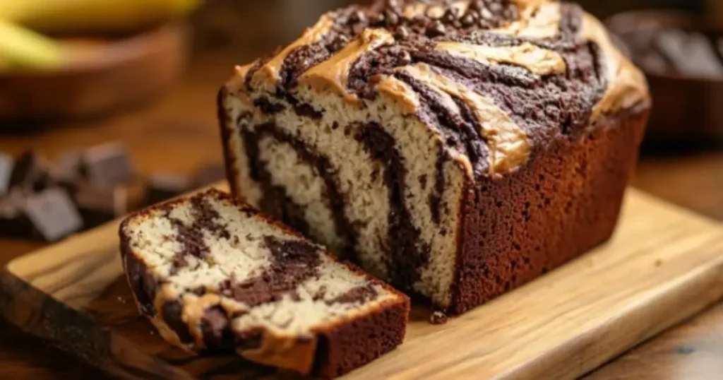 Chocolate Marbled Banana Bread Recipe – Easy & Moist Chocolate Marbled Banana Bread