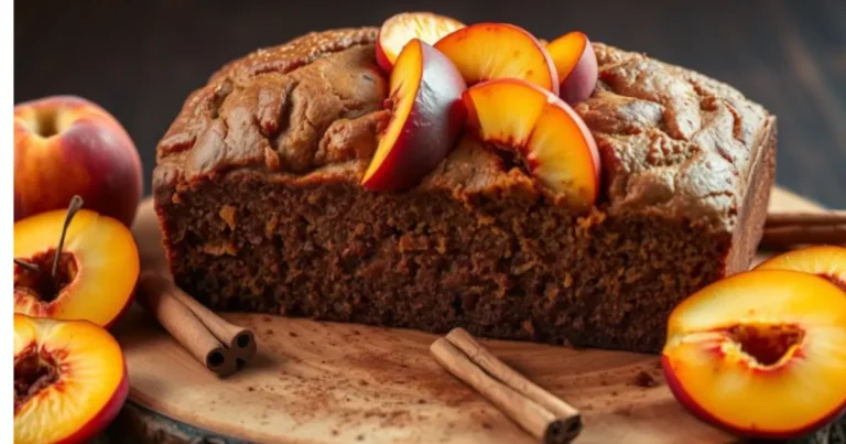 Cinnamon Peach Banana Bread