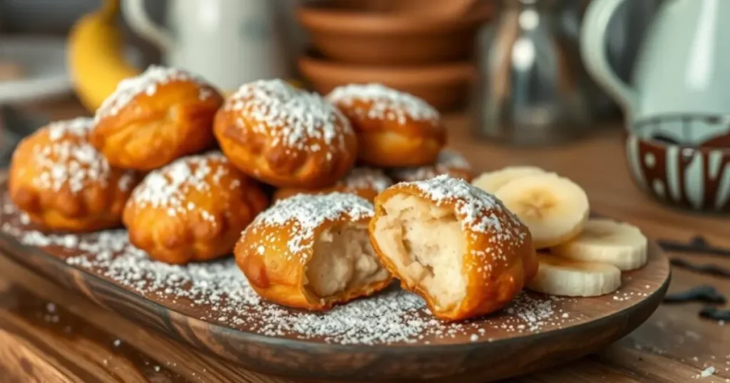 Mini Banana Beignets