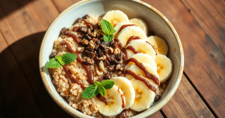 chocolate banana quinoa