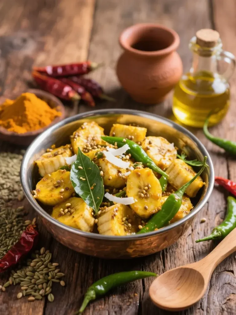 Gujarati-Style Banana Sabzi