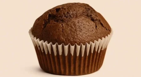 Delicious homemade chocolate muffins baked to perfection