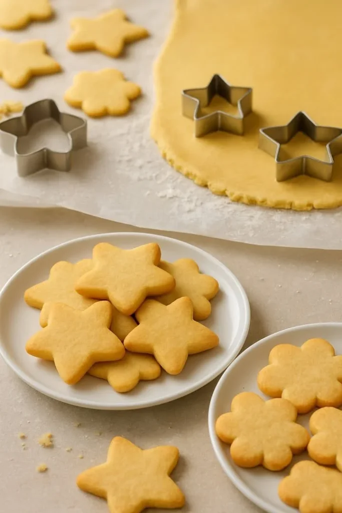 Variety of decorated Christmas cookies on a festive table