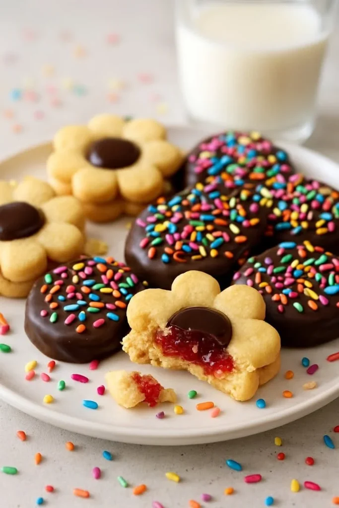 Danish Butter Cookies Delicious homemade Danish Butter Cookies arranged on a plate, perfect for sharing.